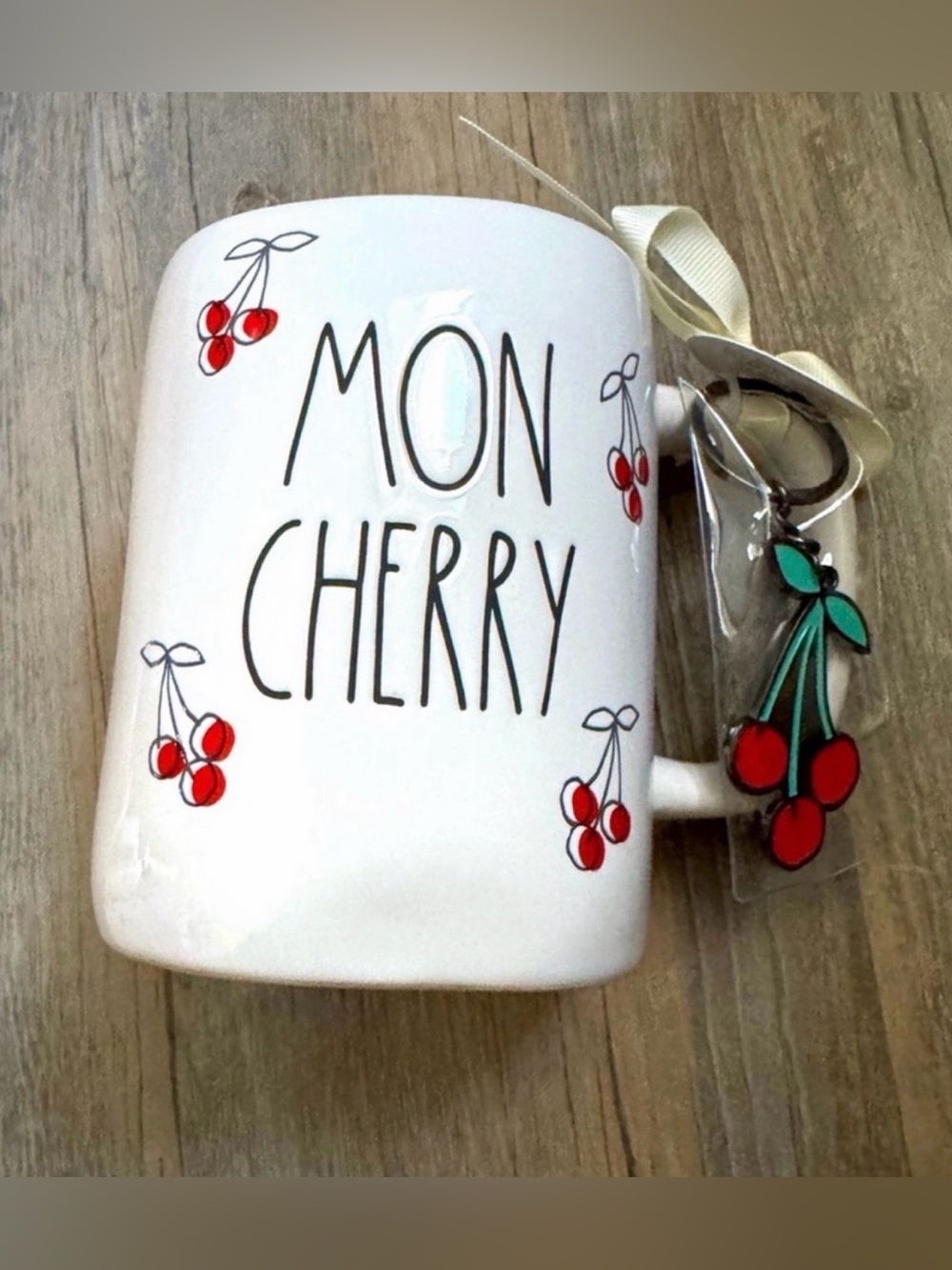 Rae Dunn Cherry Themed Coffee Mug